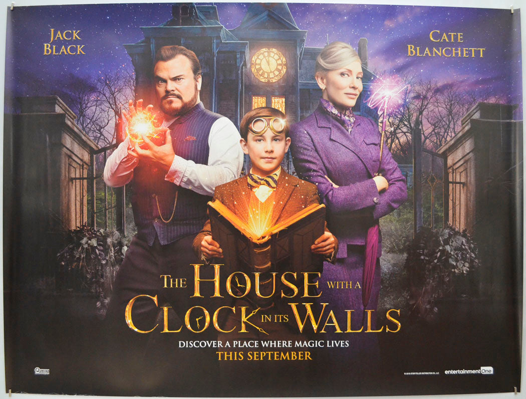 The House With A Clock In Its Walls (Teaser / Advance Version) Original Quad Poster - Film Poster - Movie Poster