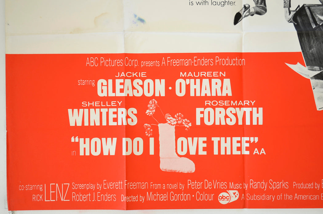 HOW DO I LOVE THEE (Bottom Left) Cinema Quad Movie Poster 