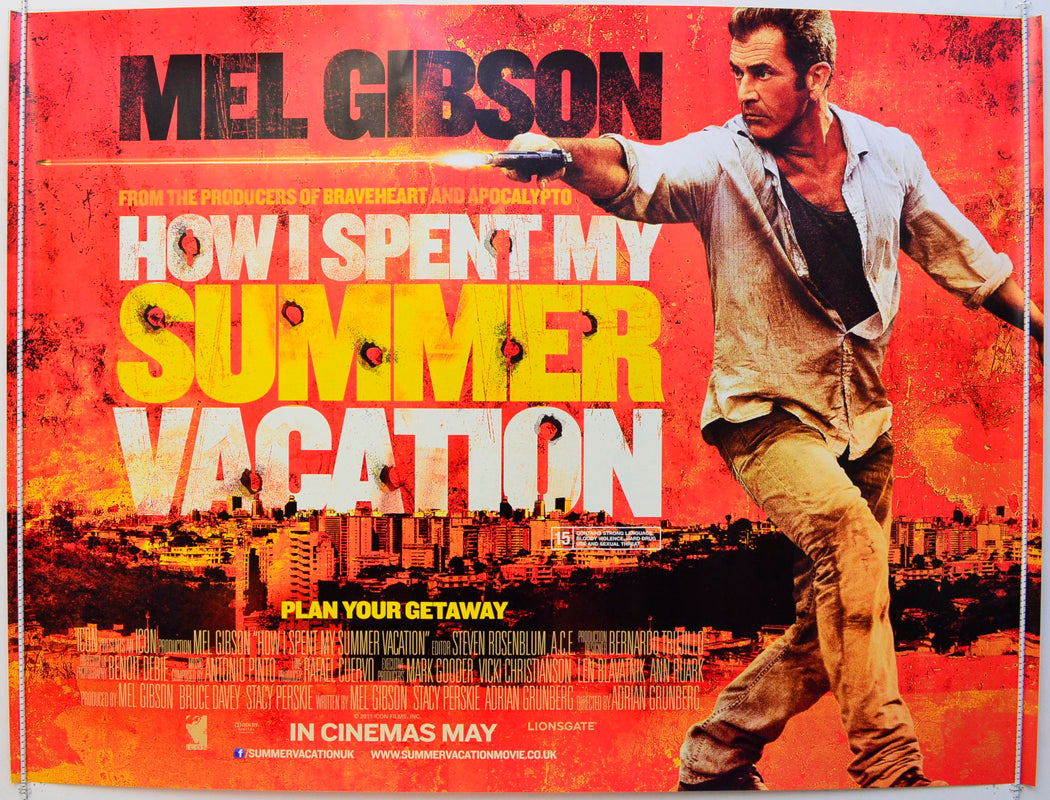 How I Spent My Summer Vacation  (a.k.a. Get the Gringo)   Original British Quad Poster - Film Poster - Movie Poster 