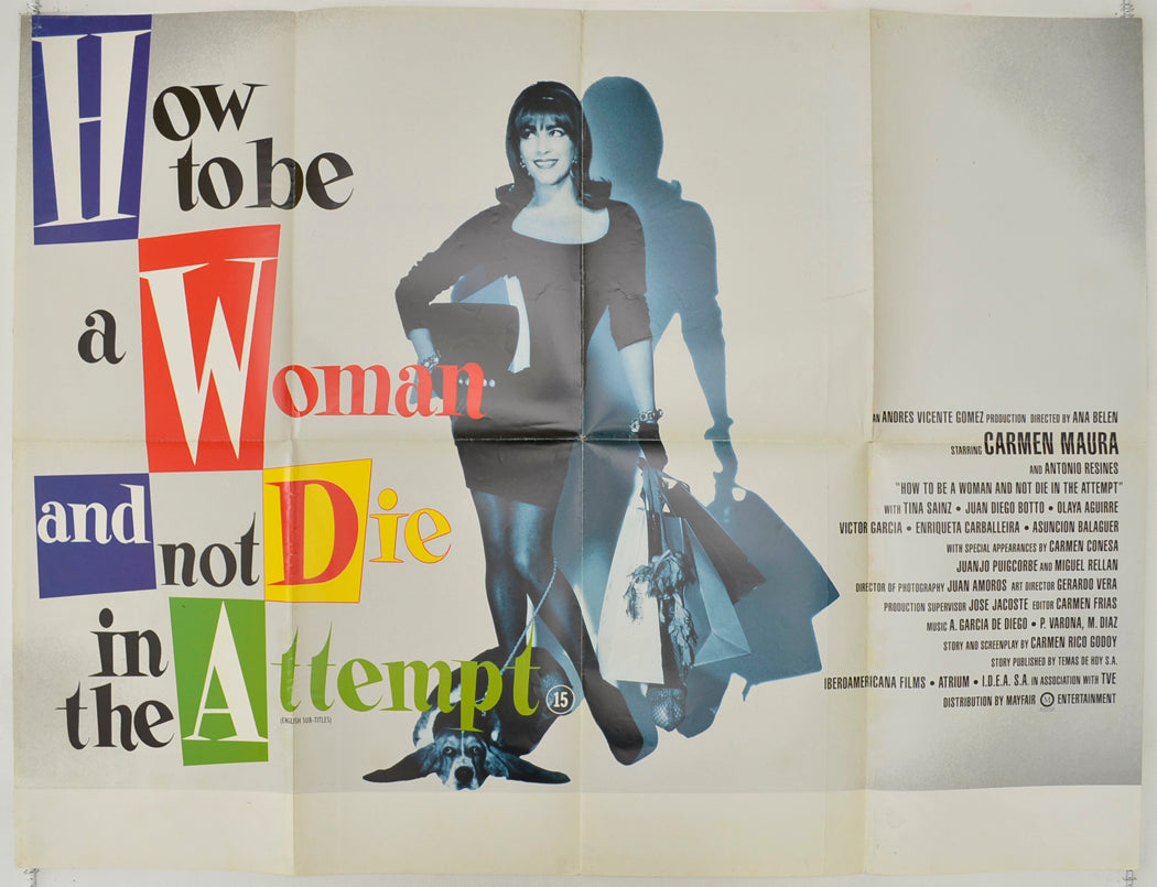 How To Be A Woman And Not Die In The Attempt  (a.k.a. COMO SER MUJER Y NO MORIR EN EL INTENTO)  Original Quad Poster - Film Poster - Movie Poster 