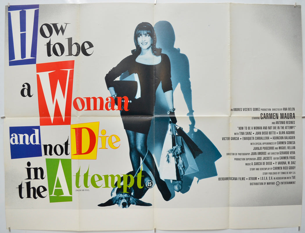 How To Be A Woman And Not Die In The Attempt (a.k.a. Como Ser Mujer Y No Morir En El Intento)  Original Quad Poster - Film Poster - Movie Poster