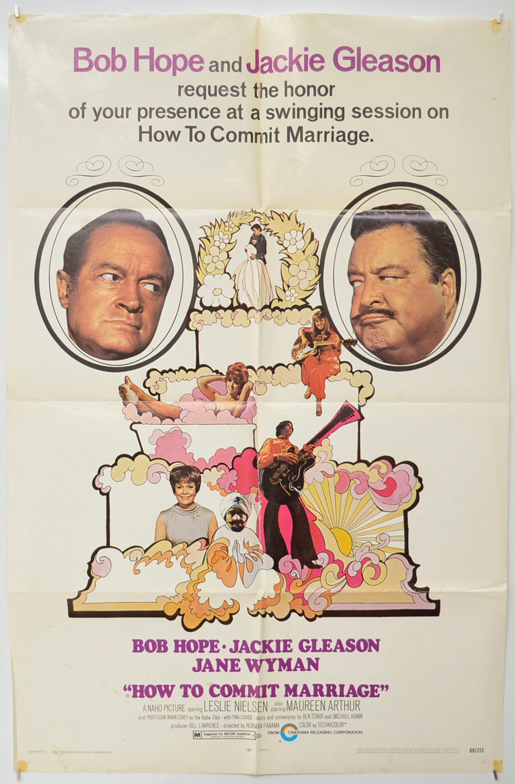 How To Commit Marriage  Original One Sheet Poster - Film Poster - Movie Poster