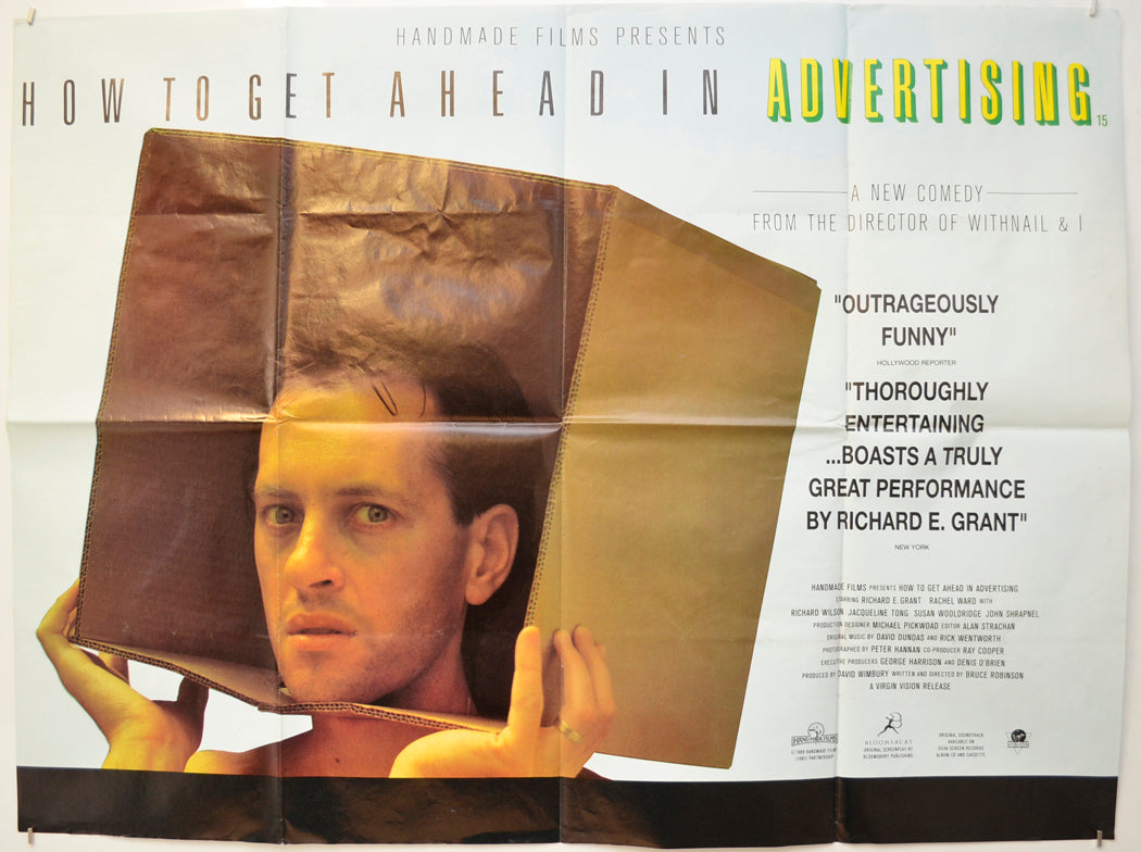 How To Get Ahead In Advertising  Original Quad Poster - Film Poster - Movie Poster