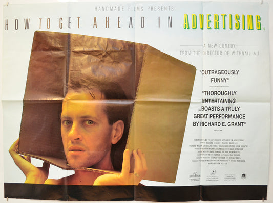 How To Get Ahead In Advertising  Original Quad Poster - Film Poster - Movie Poster