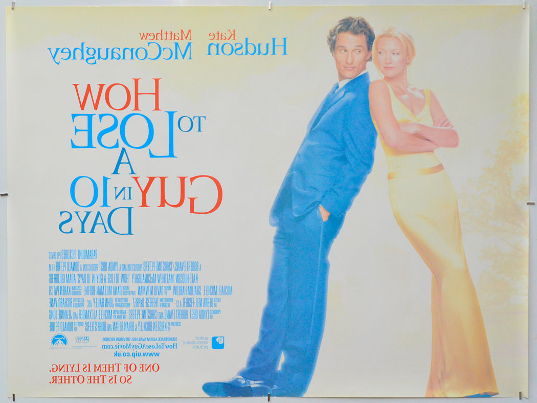 How To Lose A Guy In 10 Days (Back) Cinema Quad Movie Poster 