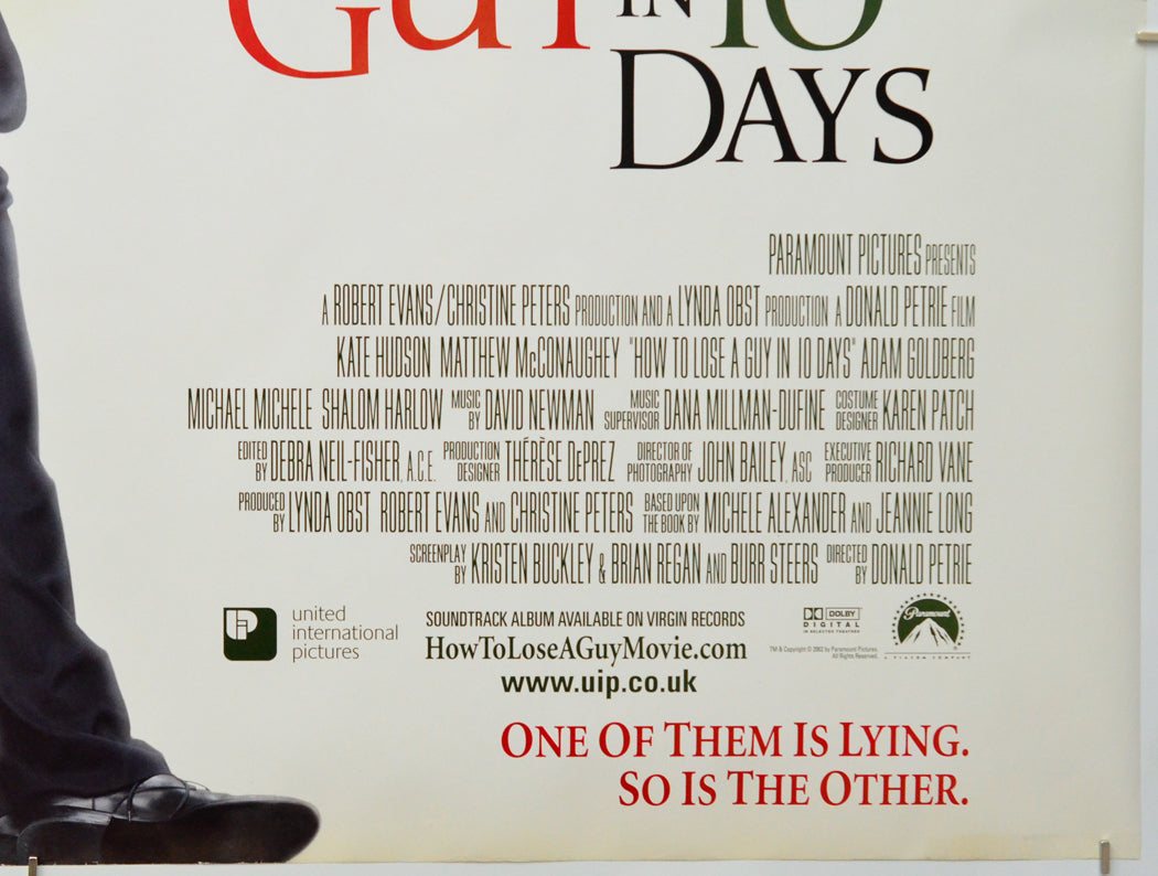How To Lose A Guy In 10 Days (Bottom Right) Cinema Quad Movie Poster 