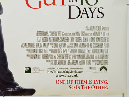 How To Lose A Guy In 10 Days (Bottom Right) Cinema Quad Movie Poster 