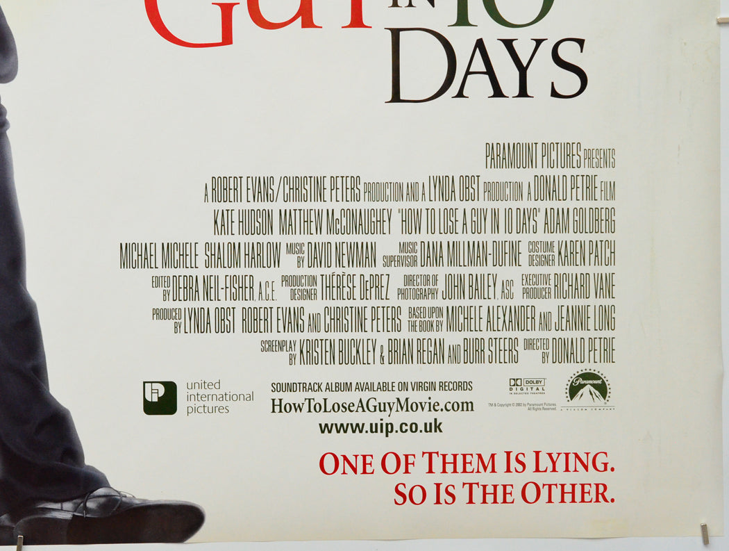 How To Lose A Guy In 10 Days (Bottom Right) Cinema Quad Movie Poster 