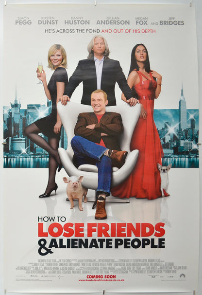 How To Lose Friends And Alienate People Original One Sheet Poster - Film Poster - Movie Poster