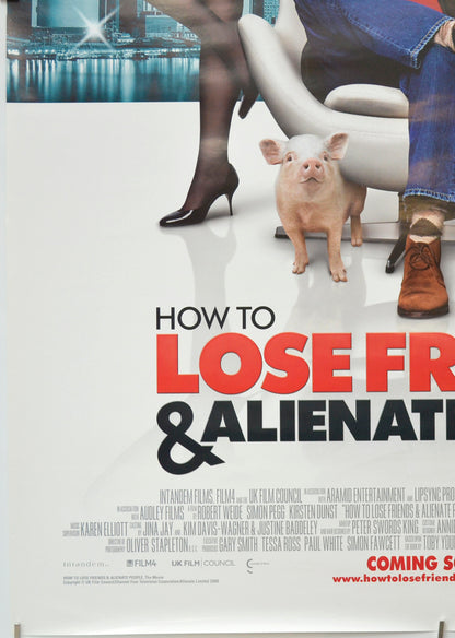 HOW TO LOSE FRIENDS AND ALIENATE PEOPLE (Bottom Left) Cinema One Sheet Movie Poster 