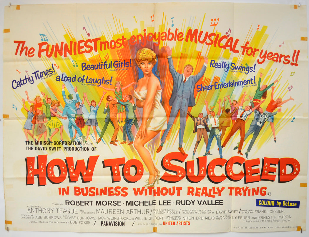 How To Succeed In Business Without Really Trying  Original Quad Poster - Film Poster - Movie Poster