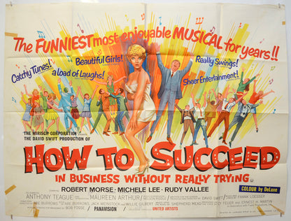 How To Succeed In Business Without Really Trying Original Quad Poster - Film Poster - Movie Poster