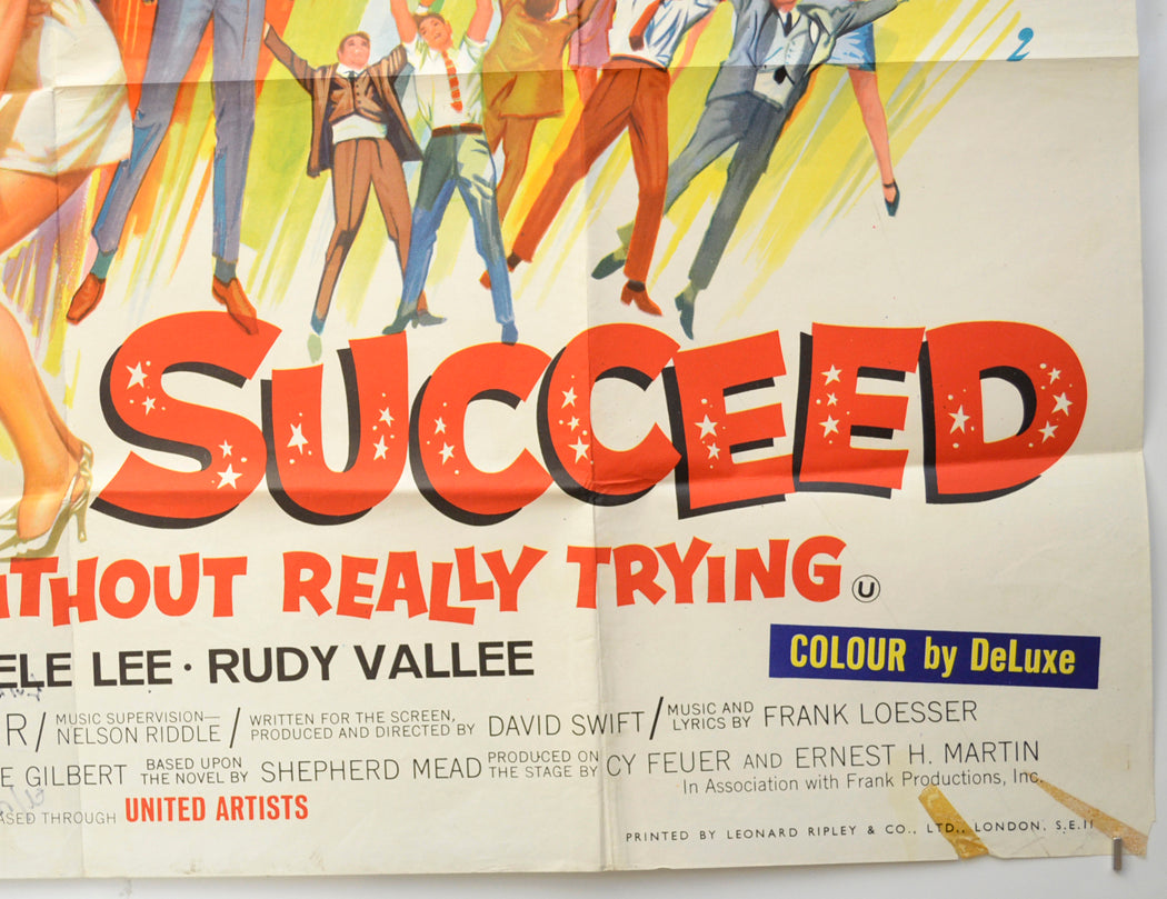 HOW TO SUCCEED IN BUSINESS WITHOUT REALLY TRYING (Bottom Right) Cinema Quad Movie Poster 