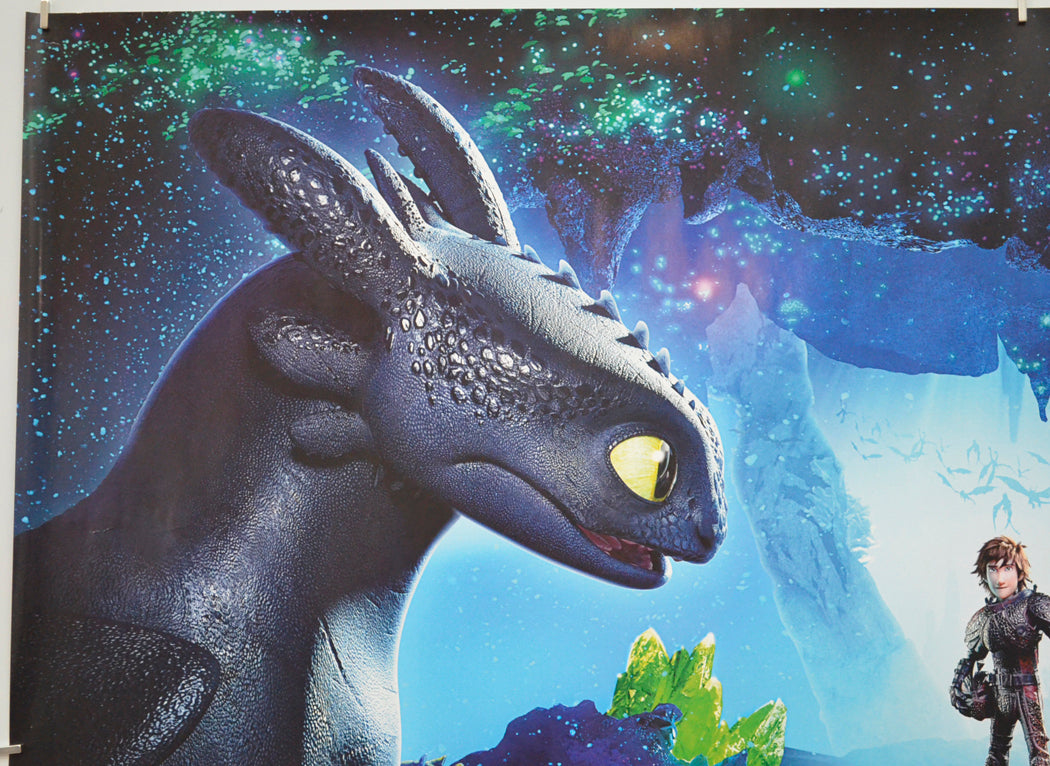 HOW TO TRAIN YOUR DRAGON: THE HIDDEN WORLD (Top Left) Cinema Quad Movie Poster 