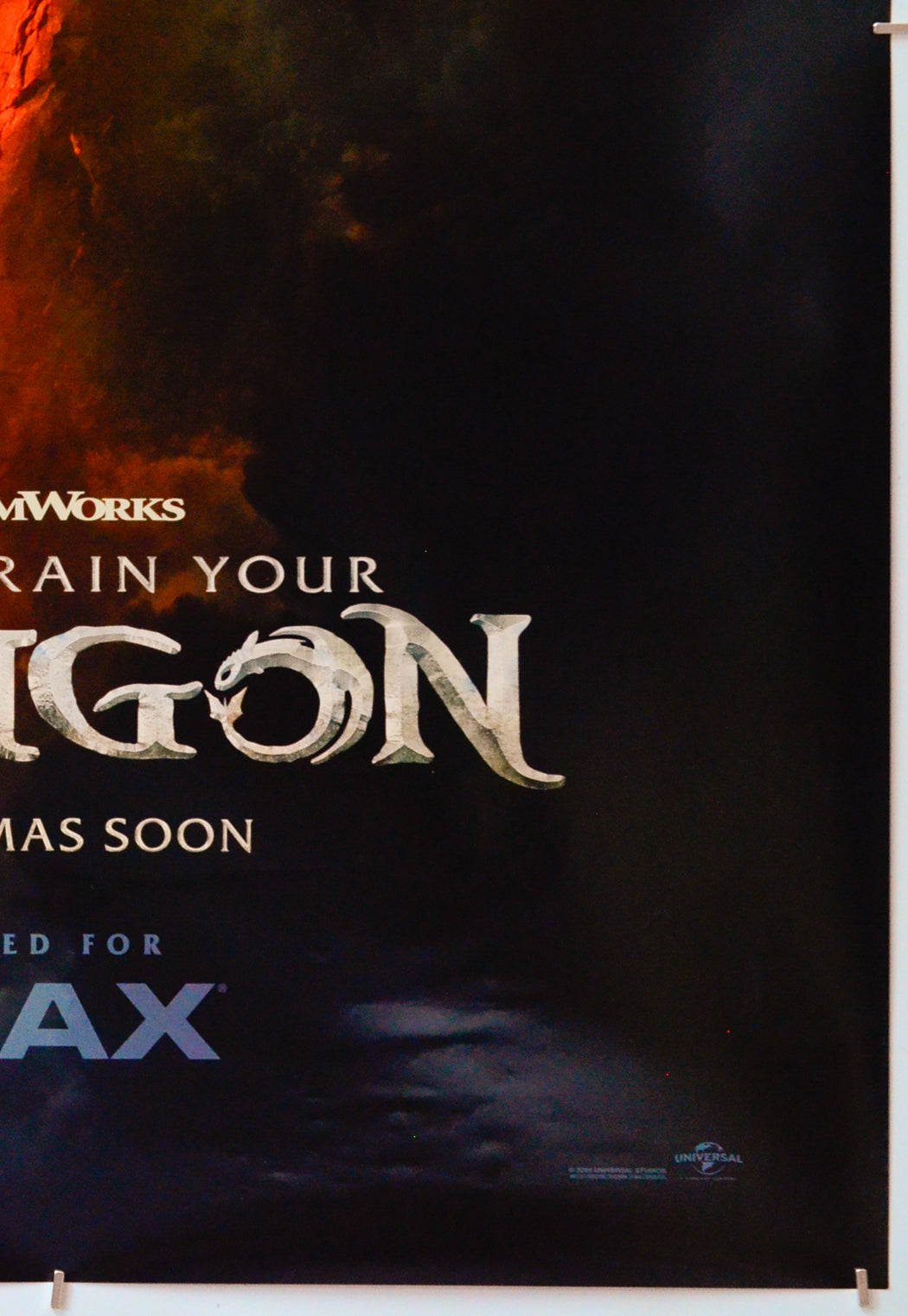 How To Train Your Dragon (Bottom Right) Cinema One Sheet Movie Poster 