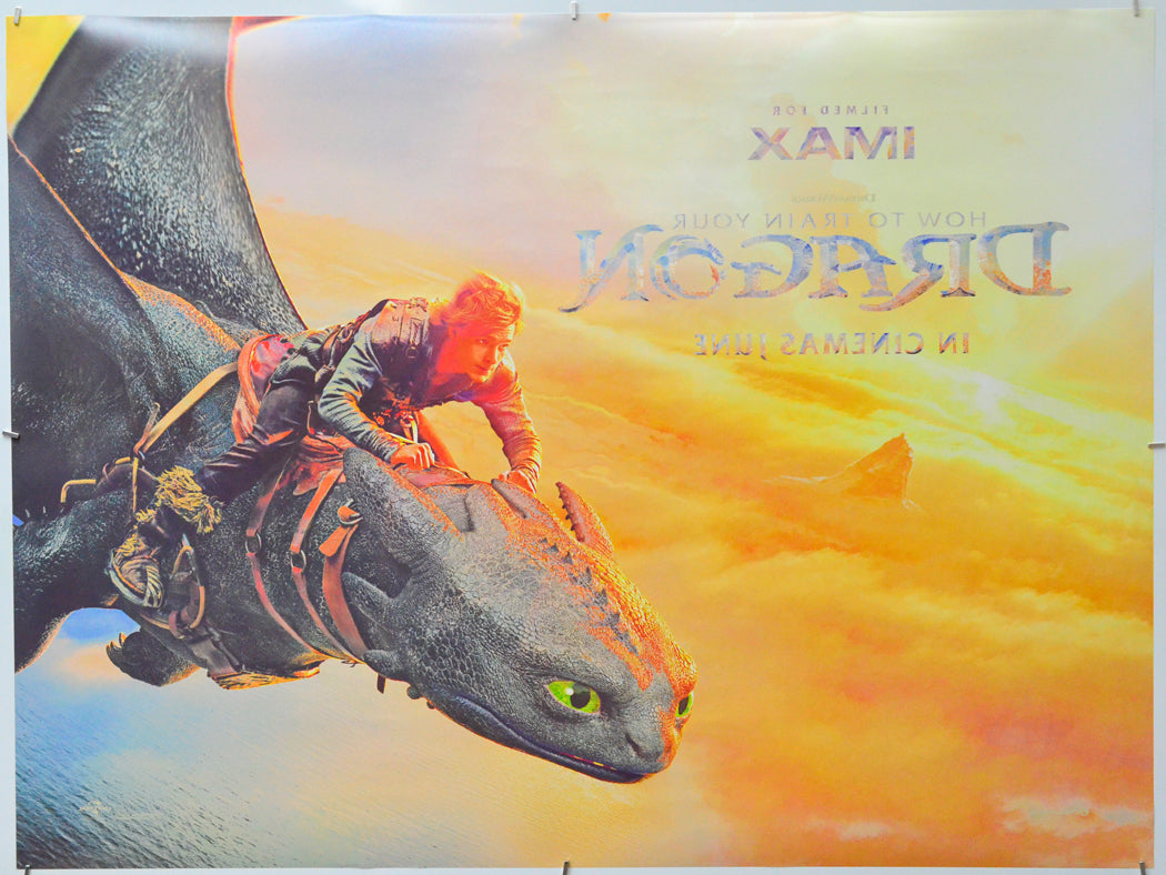 How To Train Your Dragon (Back) Cinema Quad Movie Poster 