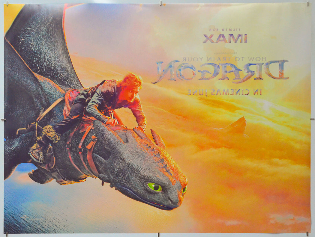 How To Train Your Dragon (Back) Cinema Quad Movie Poster 