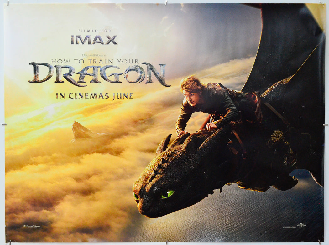 How To Train Your Dragon Original Quad Poster Film Poster Movie how-to-train-your-dragon-original-quad-poster-film-poster-movie
