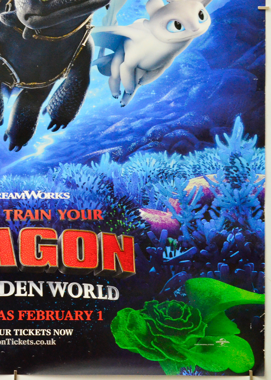 How To Train Your Dragon: The Hidden World (Bottom Right) Cinema One Sheet Movie Poster 