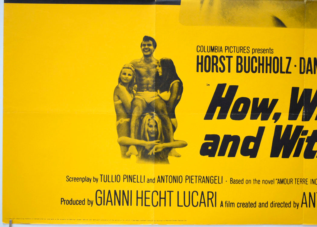 HOW, WHEN AND WITH WHOM (Bottom Left) Cinema Quad Movie Poster 