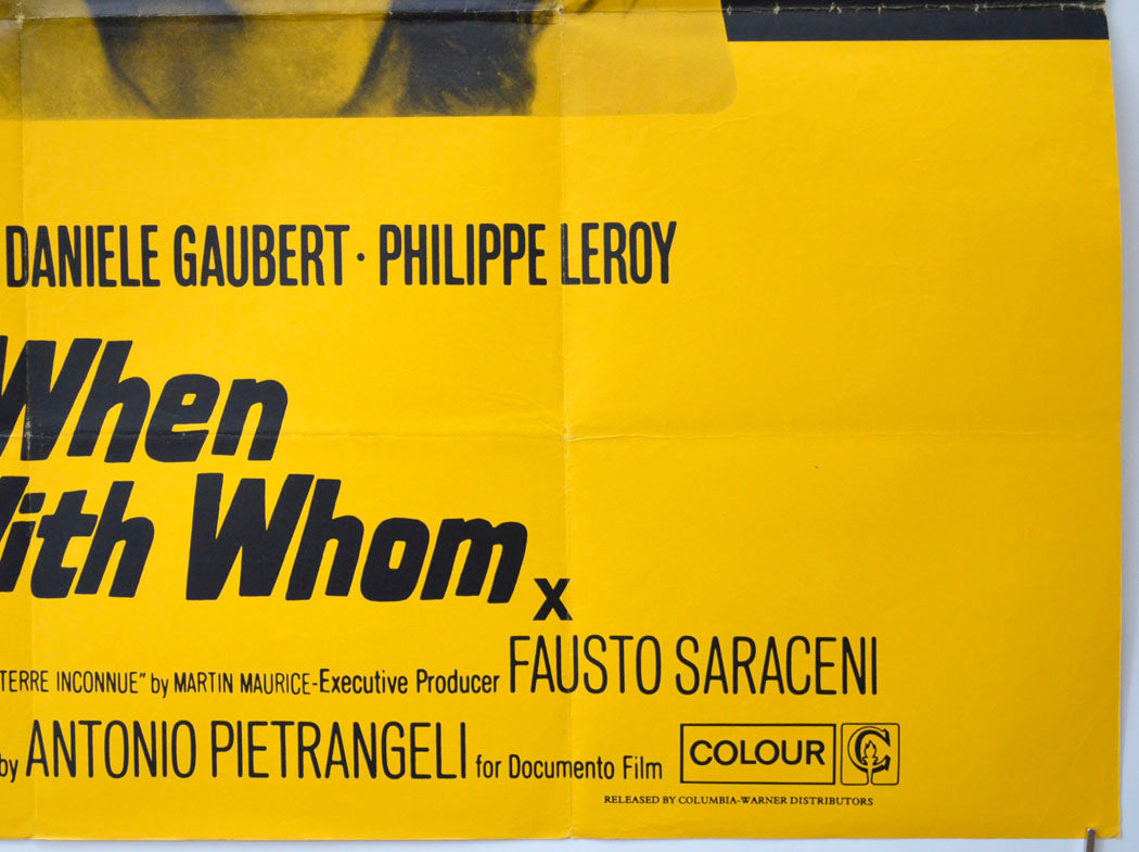 HOW, WHEN AND WITH WHOM (Bottom Right) Cinema Quad Movie Poster 