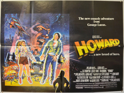 Howard... A New Breed Of Hero  (a.k.a. Howard The Duck) Original Quad Poster - Film Poster - Movie Poster