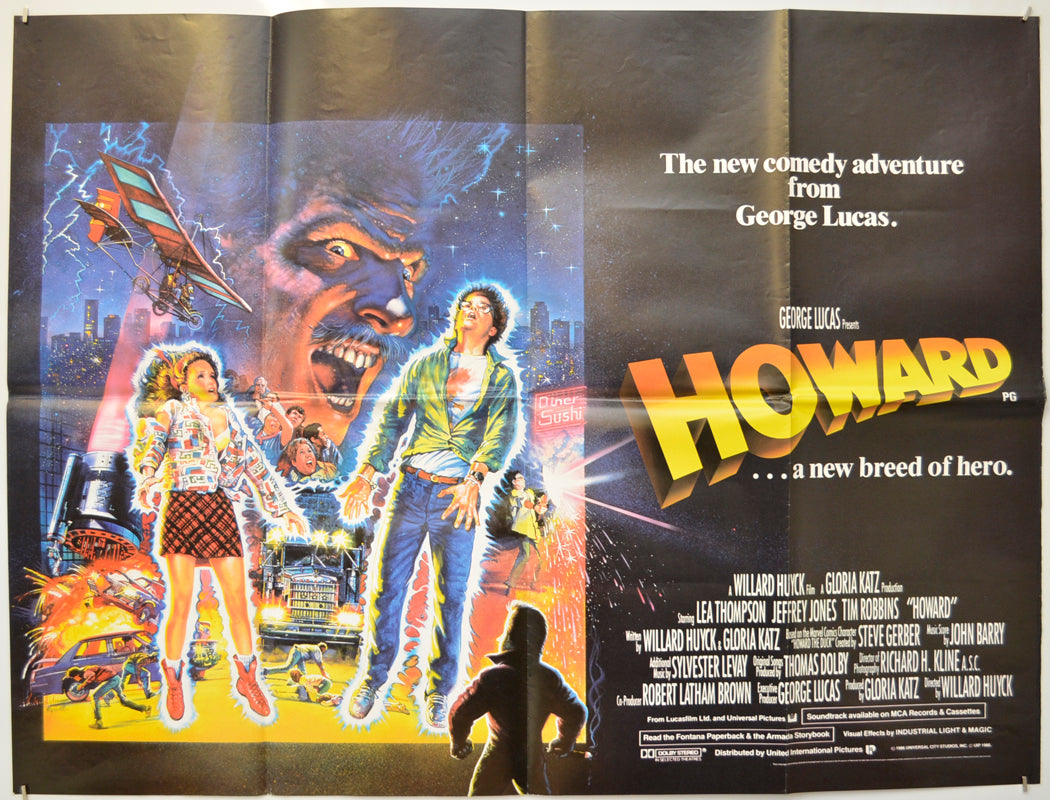 Howard Poster “Howard... A New Breed Of Hero” (a.k.a. Howard The Duck) Original Quad ...