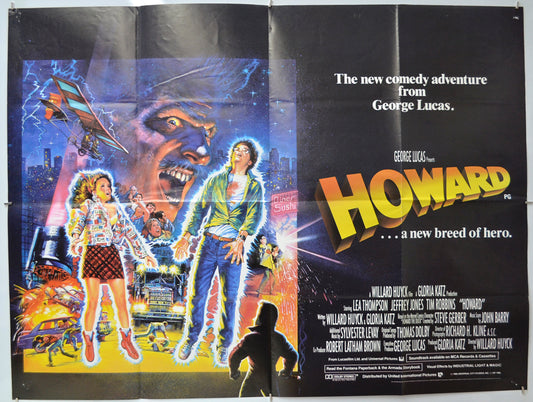 Howard… A New Breed Of Hero (a.k.a. Howard The Duck)  Original Quad Poster - Film Poster - Movie Poster