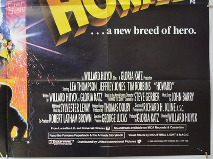 HOWARD A NEW BREED OF HERO (Bottom Right) Cinema Quad Movie Poster 