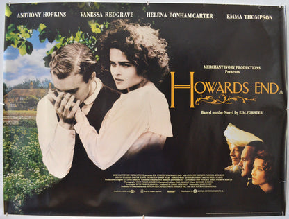 Howards End Original Quad Poster - Film Poster - Movie Poster