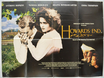 Howards End Original Quad Poster - Film Poster - Movie Poster