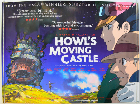 Howl's Moving Castle  (a.k.a. Hauru no ugoku shiro)  (Design 2)   Original British Quad Poster - Film Poster - Movie Poster 