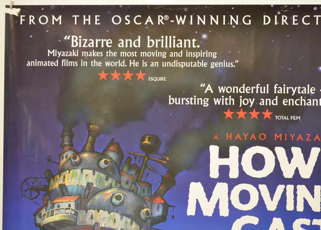 HOWL’S MOVING CASTLE (Top Left) Cinema Quad Movie Poster 