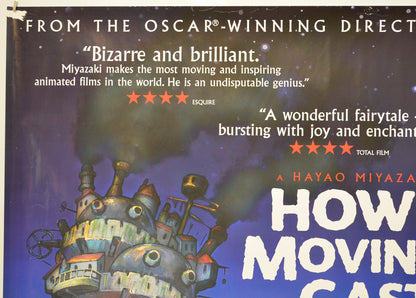 HOWL’S MOVING CASTLE (Top Left) Cinema Quad Movie Poster 