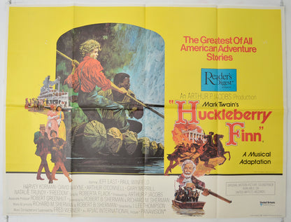 Huckleberry Finn   Original Quad Poster - Film Poster - Movie Poster 