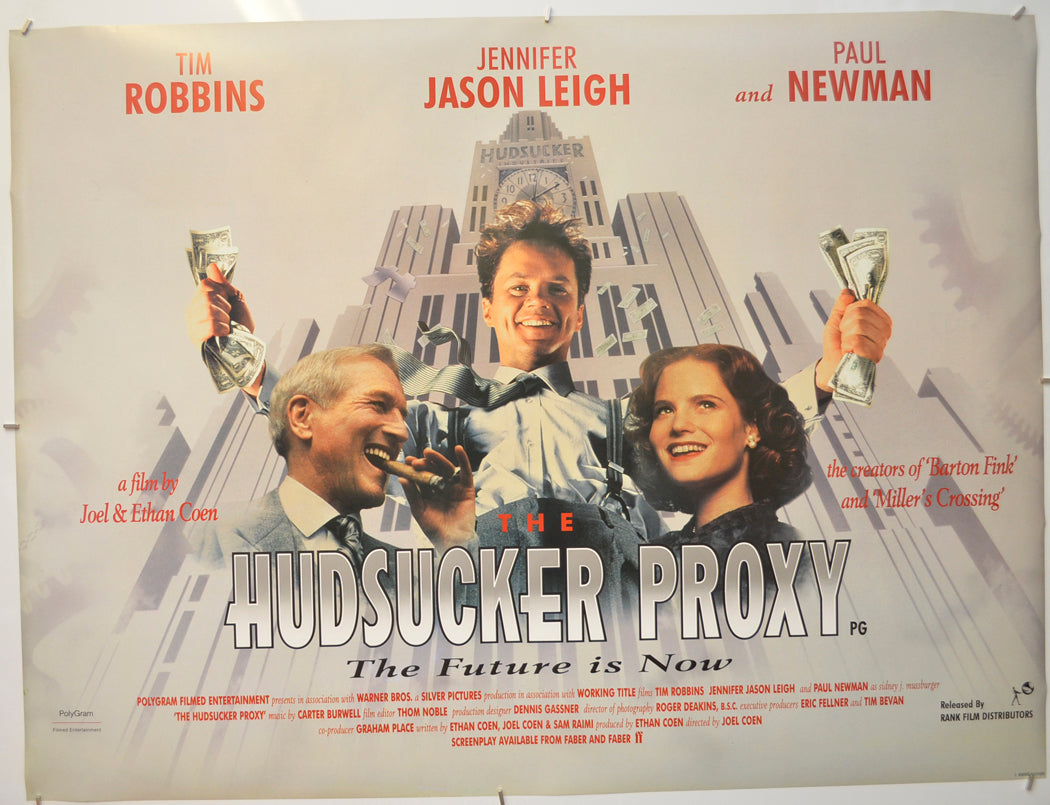 The Hudsucker Proxy Original Quad Poster - Film Poster - Movie Poster  