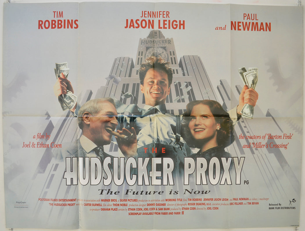 The Hudsucker Proxy   Original Quad Poster - Film Poster - Movie Poster 