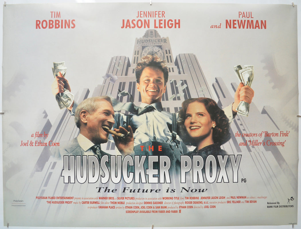 The Hudsucker Proxy Original Quad Poster - Film Poster - Movie Poster