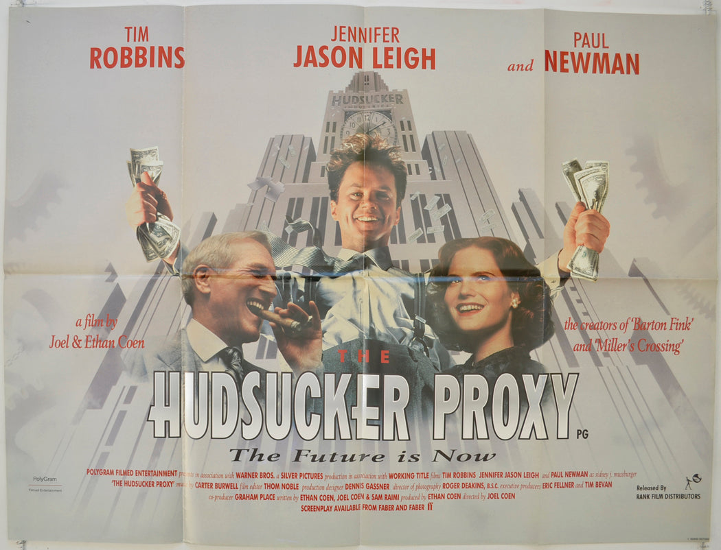 The Hudsucker Proxy   Original Quad Poster - Film Poster - Movie Poster 