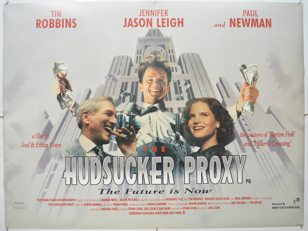 The Hudsucker Proxy Original Quad Poster - Film Poster - Movie Poster