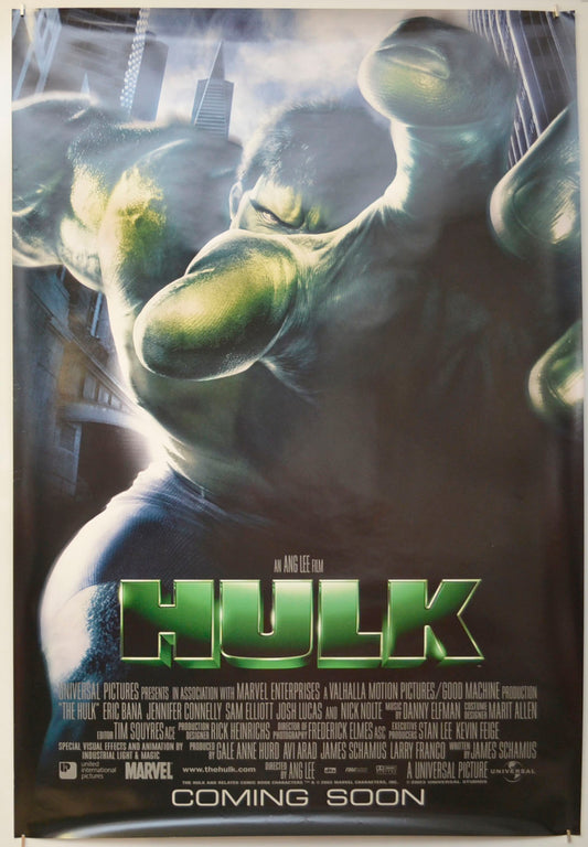 Hulk (Teaser / Advance Version) Original One Sheet Poster - Film Poster - Movie Poster