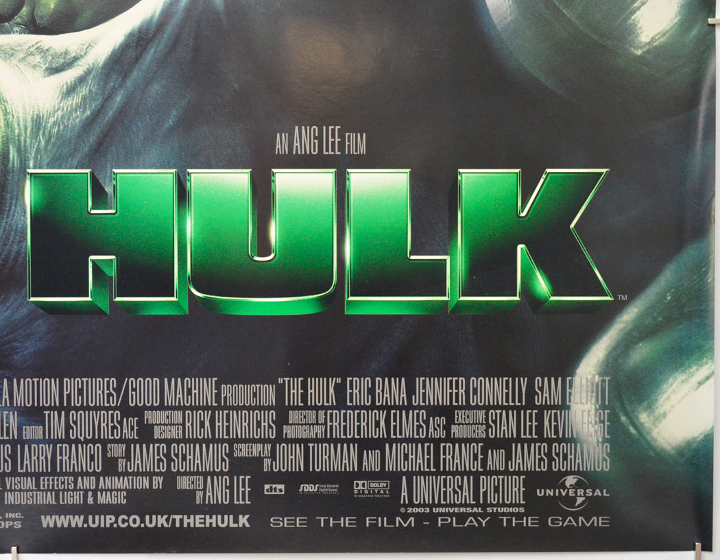 HULK (Bottom Right) Cinema Quad Movie Poster 