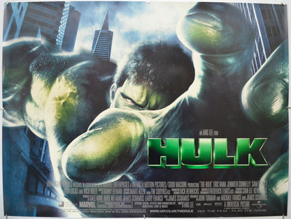 Hulk Original Quad Poster - Film Poster - Movie Poster  