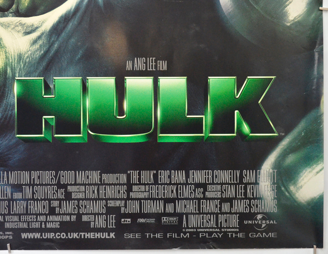 HULK (Bottom Right) Cinema Quad Movie Poster 