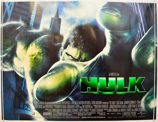 Hulk Original Quad Poster - Film Poster - Movie Poster  