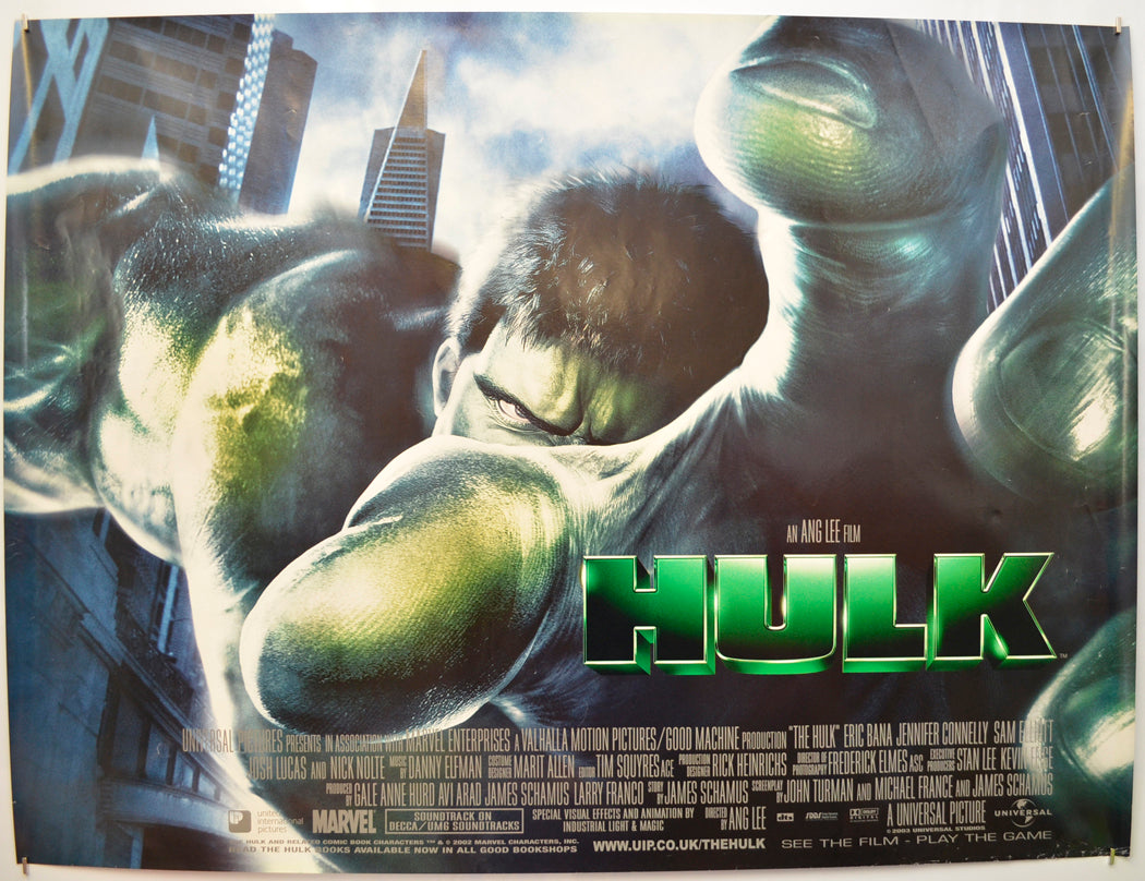 Hulk Original Quad Poster - Film Poster - Movie Poster