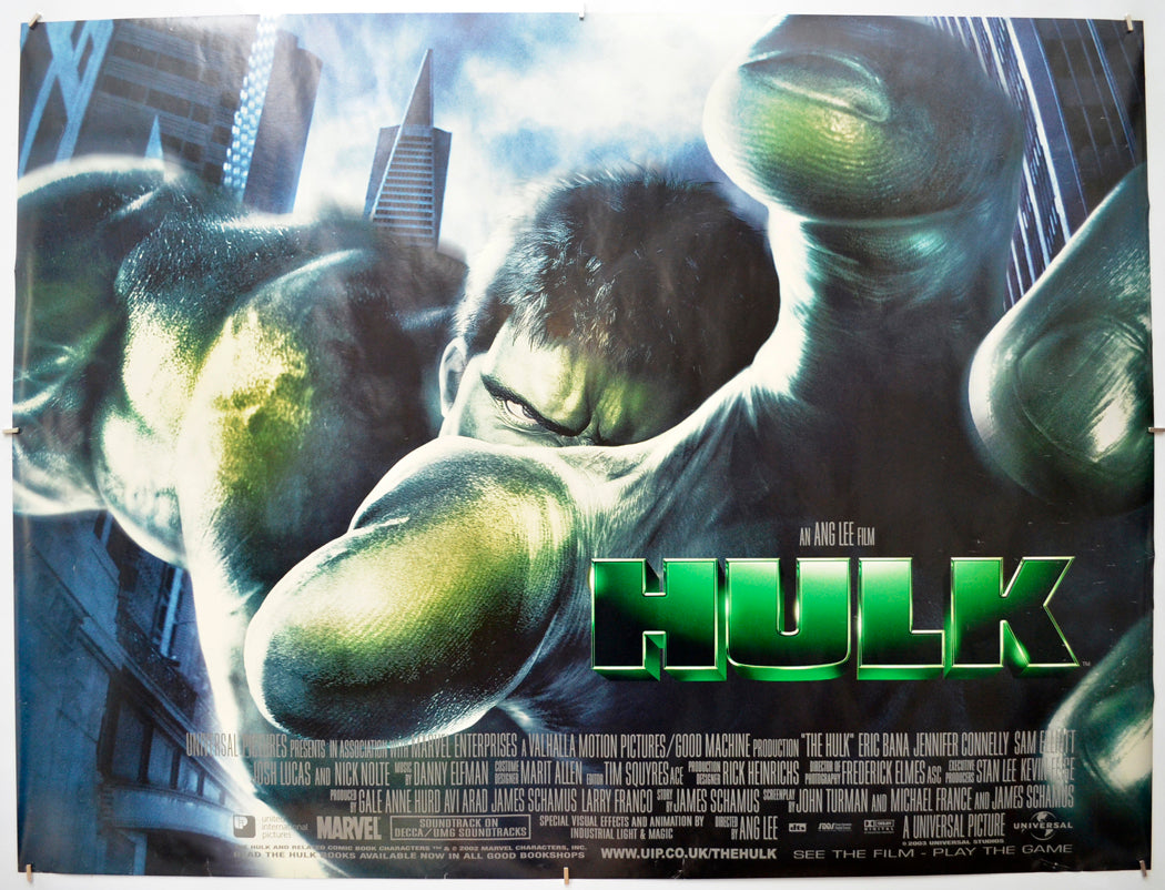 Hulk Original Quad Poster - Film Poster - Movie Poster  