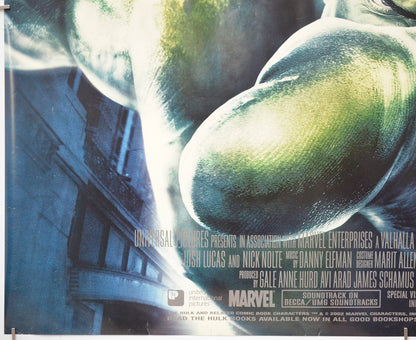 HULK (Bottom Left) Cinema Quad Movie Poster 