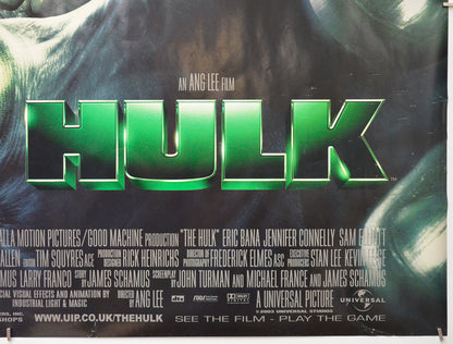 HULK (Bottom Right) Cinema Quad Movie Poster 