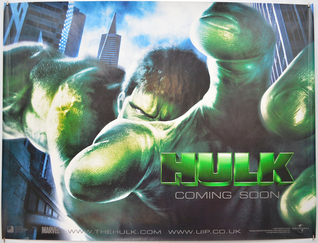 Hulk (Teaser / Advance Version) Original Quad Poster - Film Poster - Movie Poster